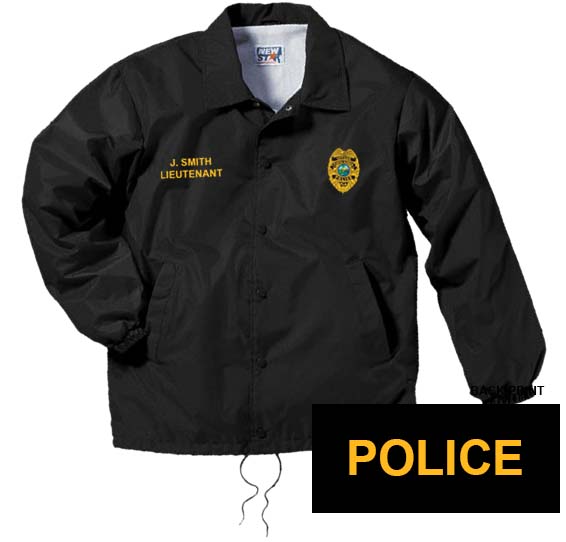 Police windbreaker on sale